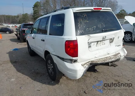 2005 Honda Pilot Ex-L from USA, damaged, VIN 5FNYF18565B007907